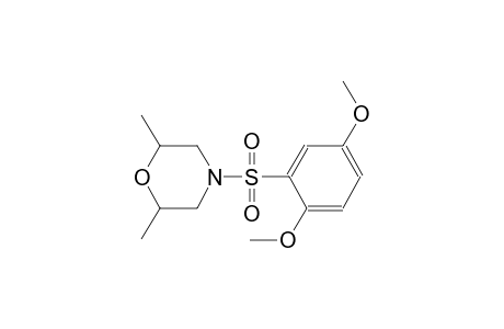 4-[(2,5-dimethoxyphenyl)sulfonyl]-2,6-dimethylmorpholine