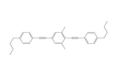 1,4-bis(4-n-butylphenylethynyl)-2,6-xylene