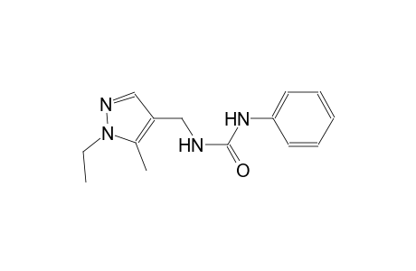 N-[(1-ethyl-5-methyl-1H-pyrazol-4-yl)methyl]-N'-phenylurea