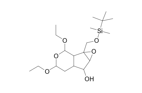 2,4-Diethoxy-7-hydroxy-8,9-epoxy-9-(dimethyl-t-butylsiloxymethyl)-3-oxa-bicyclo[4.3.0]-cyclononane