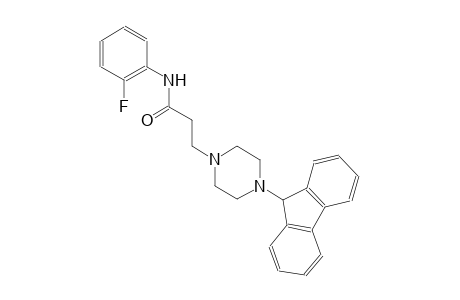 1-piperazinepropanamide, 4-(9H-fluoren-9-yl)-N-(2-fluorophenyl)-