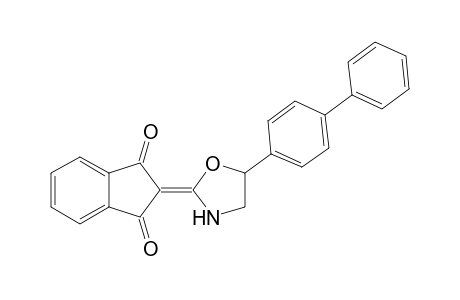 4,5-Dihydro-4-(4-biphenyl)-2-(1,3-dioxoindan-2-ylidene)-1,3-oxazole