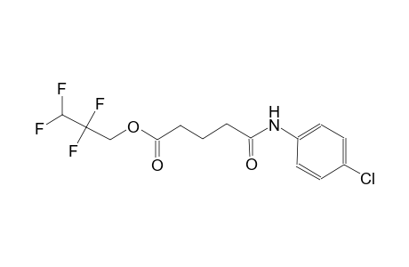 2,2,3,3-tetrafluoropropyl 5-(4-chloroanilino)-5-oxopentanoate