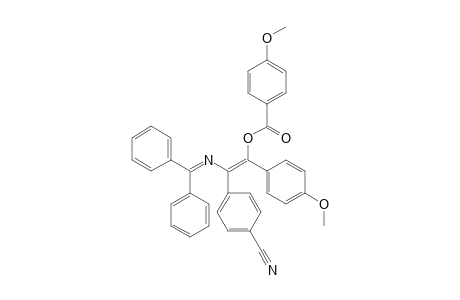 3-(p-Cyanophenyl)-4-(p-methoxybenzoyloxy)-4-(p-methoxyphenyl)-1,1-diphenyl-2-azabuta-1,3-diene