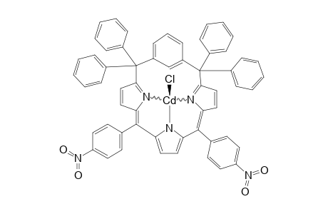 CHLOROCADMIUM-(II)-11,16-BIS-(4-NITROPHENYL)-6,6,21,21-TETRAPHENYL-META-BENZIPORPHYRIN