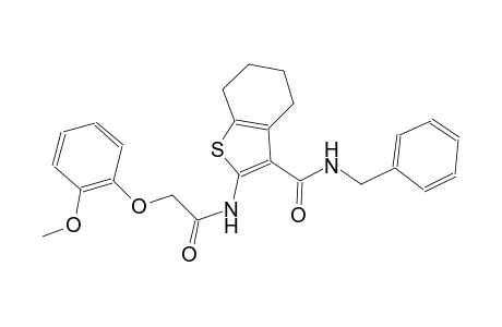 benzo[b]thiophene-3-carboxamide, 4,5,6,7-tetrahydro-2-[[(2-methoxyphenoxy)acetyl]amino]-N-(phenylmethyl)-