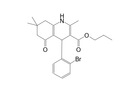propyl 4-(2-bromophenyl)-2,7,7-trimethyl-5-oxo-1,4,5,6,7,8-hexahydro-3-quinolinecarboxylate