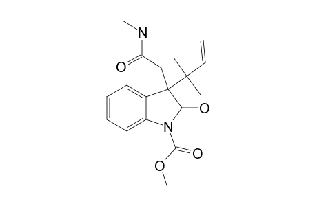 METHYL-2-HYDROXY-3-(2-METHYL-3-BUTEN-2-YL)-3-[2-OXO-2-(METHYLAMINO)-ETHYL]-2,3-DIHYDRO-1H-INDOLE-1-CARBOXYLATE