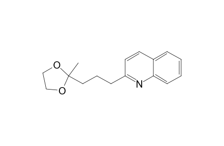 2-[3-(2-methyl-1,3-dioxolan-2-yl)propyl]quinoline