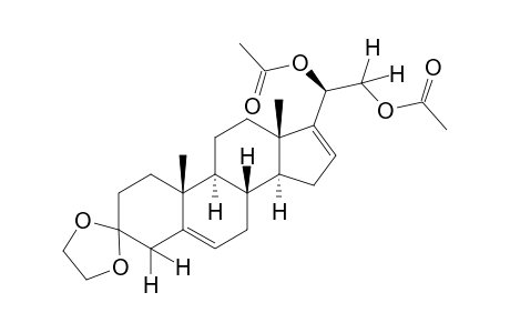 20α,21-dihydroxypregna-5,16-dien-3-one, cyclic ethylene acetal, diacetate