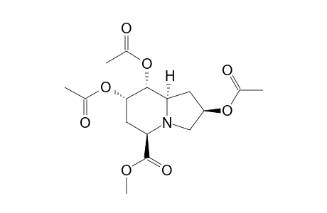 (2R,5R,7S,8R,8aR)-2,7,8-Triacetoxyoctahydroindolizine-5-carboxylic acid methyl ester