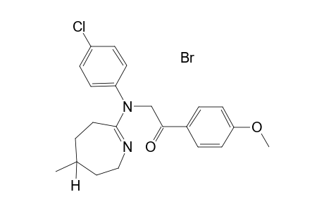 2-[(4-chloro-phenyl)-(5-methyl-4,5,6,7-tetrahydro-3H-azepin-2-yl)-amino]-1-(4-methoxy-phenyl)-ethanone