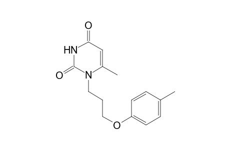 2,4(1H,3H)-Pyrimidinedione, 6-methyl-1-[3-(4-methylphenoxy)propyl]-