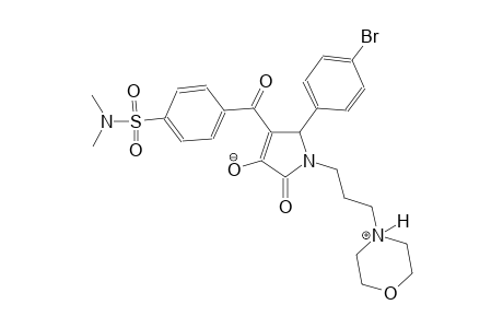 5-(4-bromophenyl)-4-(4-(N,N-dimethylsulfamoyl)benzoyl)-1-(3-(morpholino-4-ium)propyl)-2-oxo-2,5-dihydro-1H-pyrrol-3-olate