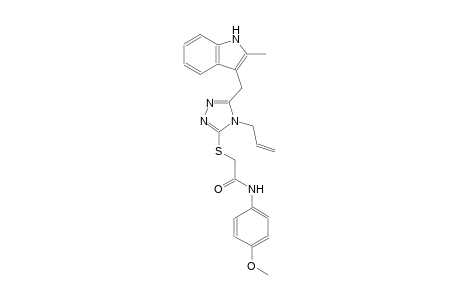acetamide, N-(4-methoxyphenyl)-2-[[5-[(2-methyl-1H-indol-3-yl)methyl]-4-(2-propenyl)-4H-1,2,4-triazol-3-yl]thio]-
