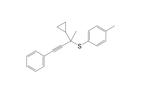 (2-Cyclopropyl-4-phenylbut-3-yn-2-yl) (p-Tolyl) Sulfide