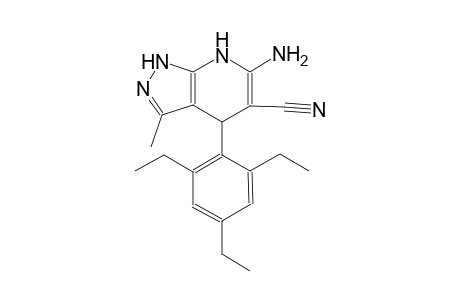 6-amino-3-methyl-4-(2,4,6-triethylphenyl)-4,7-dihydro-1H-pyrazolo[3,4-b]pyridine-5-carbonitrile