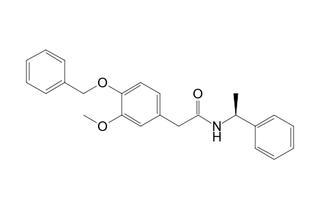 2-(3-Methoxy-4-phenylmethoxy-phenyl)-N-[(1S)-1-phenylethyl]ethanamide