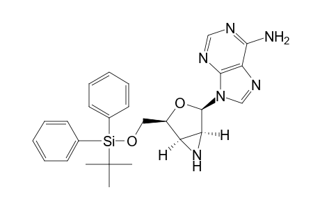 9-[5-O-(tert-Butyldiphenylsilyl)-2,3-epimino-2,3-dideoxy-.beta.-D-lyxofuranosyl]adenine