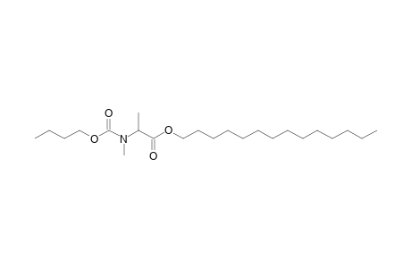 Alanine, N-methyl-N-butoxycarbonyl-, tetradecyl ester