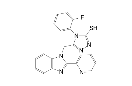 4-(2-fluorophenyl)-5-{[2-(2-pyridinyl)-1H-benzimidazol-1-yl]methyl}-4H-1,2,4-triazole-3-thiol