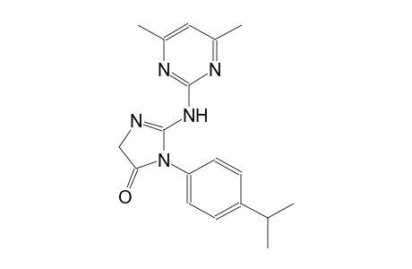 2-[(4,6-dimethyl-2-pyrimidinyl)amino]-3-(4-isopropylphenyl)-3,5-dihydro-4H-imidazol-4-one