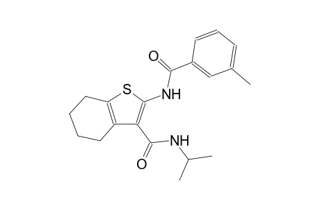 benzo[b]thiophene-3-carboxamide, 4,5,6,7-tetrahydro-2-[(3-methylbenzoyl)amino]-N-(1-methylethyl)-