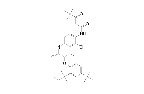 Pentanamide, N-[4-[[2-[2,4-bis(1,1-dimethylpropyl)phenoxy]-1-oxobutyl]amino]-2-chlorophenyl]-4,4-dimethyl-3-oxo-
