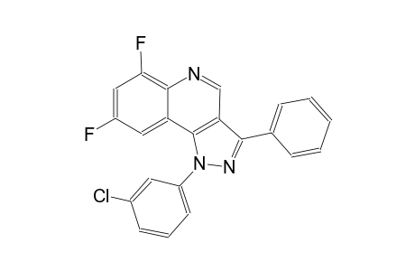 1-(3-chlorophenyl)-6,8-difluoro-3-phenyl-1H-pyrazolo[4,3-c]quinoline