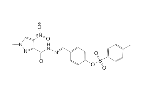 4-((E)-{2-[(1-methyl-4-nitro-1H-pyrazol-3-yl)carbonyl]hydrazono}methyl)phenyl 4-methylbenzenesulfonate