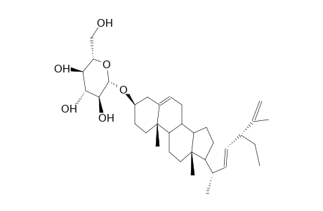 3-O-(beta-D-GLUCOPYRANOSYL)-(24beta)-STIGMASTA-5,22,25-TRIENE