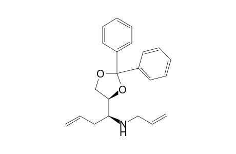 (1S*)-N-Allyl-1-{(4S*)-2,2-diphenyl-1,3-dioxolan-4-yl}but-3-enamine