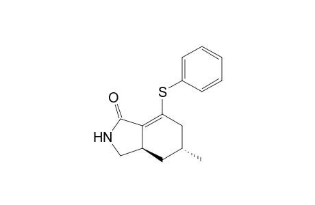 (3aR*,5R*)-5-Methyl-7-(phenylthio)-2,3,3a,4,5,6-hexahydro-1H-isoindol-1-one