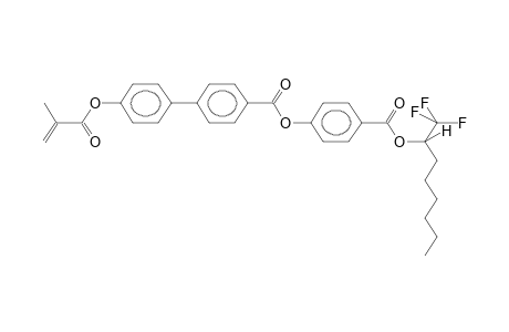 4-[PARA-(1-TRIFLUOROMETHYLHEPTYLOXYCARBONYL)PHENYLOXYCARBONYL]-4'-METHACRYLOYLOXYBIPHENYL