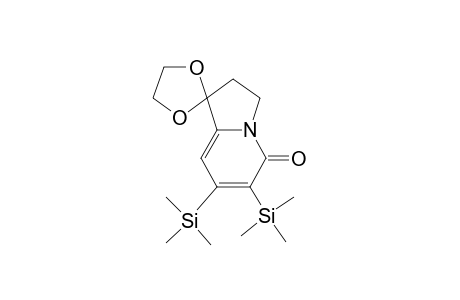 2',3'-Dihydro-6',7'-bis(trimethylsilyl)-5'-oxospiro[1,3-dioxolane-2,1'(5'H)-indolizine]