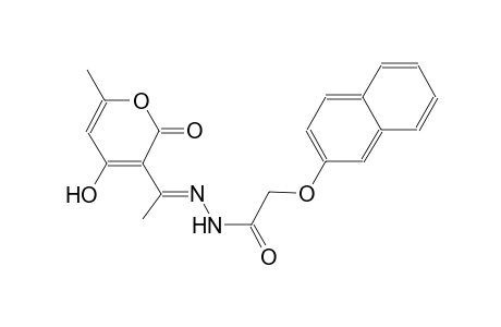 N'-[(E)-1-(4-hydroxy-6-methyl-2-oxo-2H-pyran-3-yl)ethylidene]-2-(2-naphthyloxy)acetohydrazide