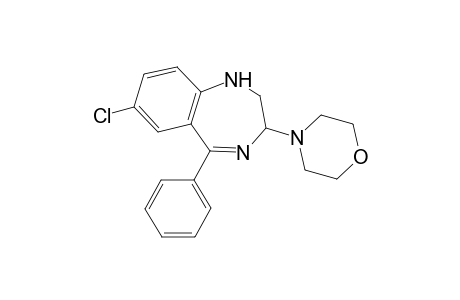 7-Chloro-3-(4-morpholinyl)-5-phenyl-2,3-dihydro-1H-1,4-benzodiazepine