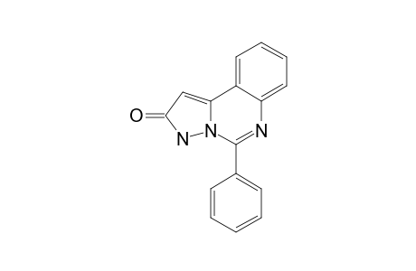 5-PHENYLPYRAZOLO-[1,5-C]-QUINAZOLINE-2(3H)-ONE