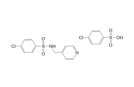 4-chlorobenzenesulfonic acid compound with 4-chloro-N-(4-pyridinylmethyl)benzenesulfonamide (1:1)