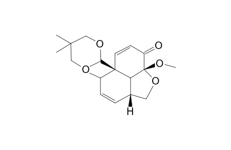 (2aR,5aR,8aR)-5a-(5,5-Dimethyl-[1,3]dioxan-2-yl)-8a-methoxy-5-methyl-2,2a,5,5a,8a,8b-hexahydro-naphtho[1,8-bc]furan-8-one