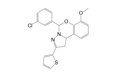 pyrazolo[1,5-c][1,3]benzoxazine, 5-(3-chlorophenyl)-1,10b-dihydro-7-methoxy-2-(2-thienyl)-