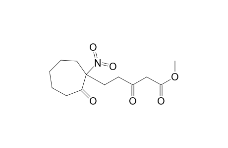 Cycloheptanepentanoic acid, 1-nitro-.beta.,2-dioxo-, methyl ester