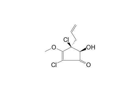 2,4-DICHLORO-3-METHOXY-4BETA-HYDROXY-4ALPHA-ALLYLCYCLOPENT-2-EN-1-ONE