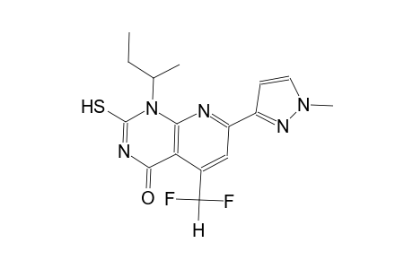 pyrido[2,3-d]pyrimidin-4(1H)-one, 5-(difluoromethyl)-2-mercapto-1-(1-methylpropyl)-7-(1-methyl-1H-pyrazol-3-yl)-