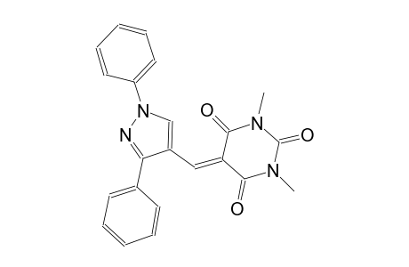 2,4,6(1H,3H,5H)-pyrimidinetrione, 5-[(1,3-diphenyl-1H-pyrazol-4-yl)methylene]-1,3-dimethyl-