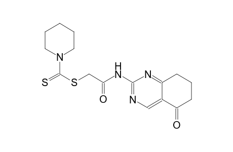 2-oxo-2-[(5-oxo-5,6,7,8-tetrahydro-2-quinazolinyl)amino]ethyl 1-piperidinecarbodithioate