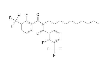 Benzamide, 3-trifluoromethyl-2-fluoro-N-(3-trifluoromethyl-2-fluorobenzoyl)-N-decyl-