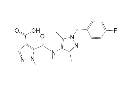1H-pyrazole-4-carboxylic acid, 5-[[[1-[(4-fluorophenyl)methyl]-3,5-dimethyl-1H-pyrazol-4-yl]amino]carbonyl]-1-methyl-