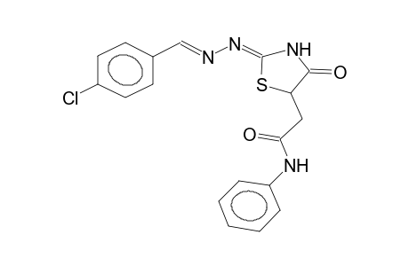 2-{(2E)-2-[(2E)-2-(4-chlorobenzylidene)hydrazono]-4-oxo-1,3-thiazolidin-5-yl}-N-phenylacetamide