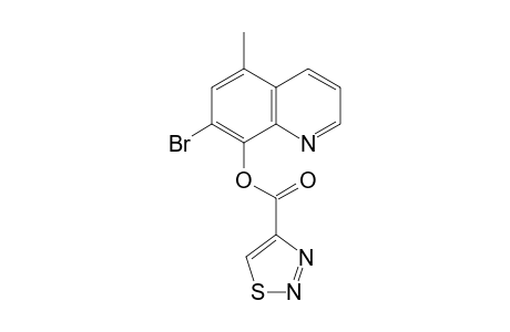 1,2,3-Thiadiazole-4-carboxylic acid, 7-bromo-5-methyl-8-quinolinyl ester
